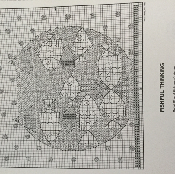 Fishful thinking Cross Stitch pattern - Picture 2 of 2